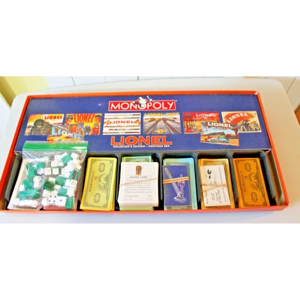 2000 USAopoly Lionel Monopoly Collector's Edition  Postwar Era Complete